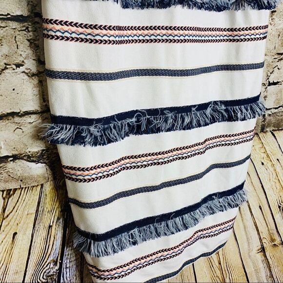 NWT Adelyn Rae Fringe White Dress sz Medium - Picture 7 of 11